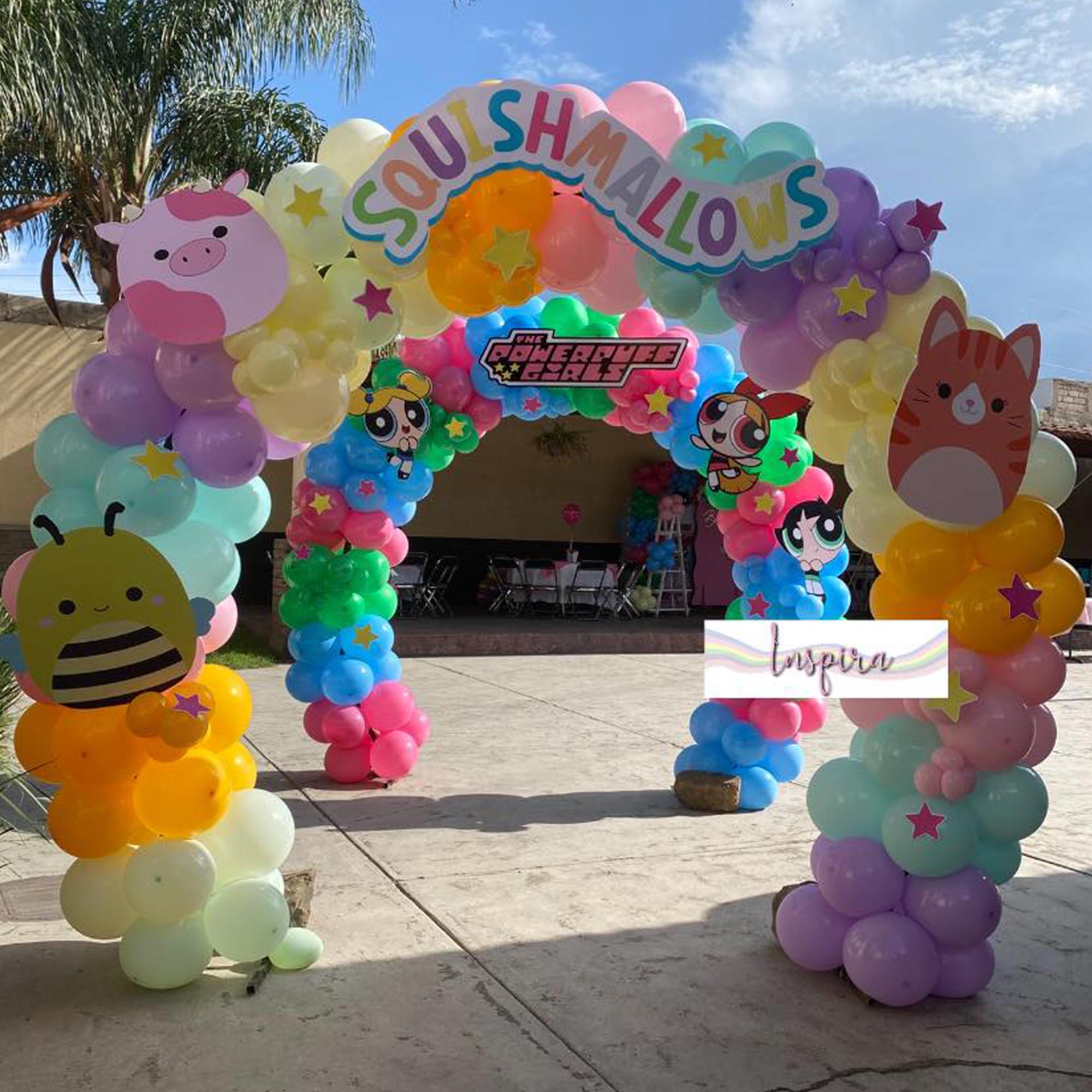 Arco de globos pastel